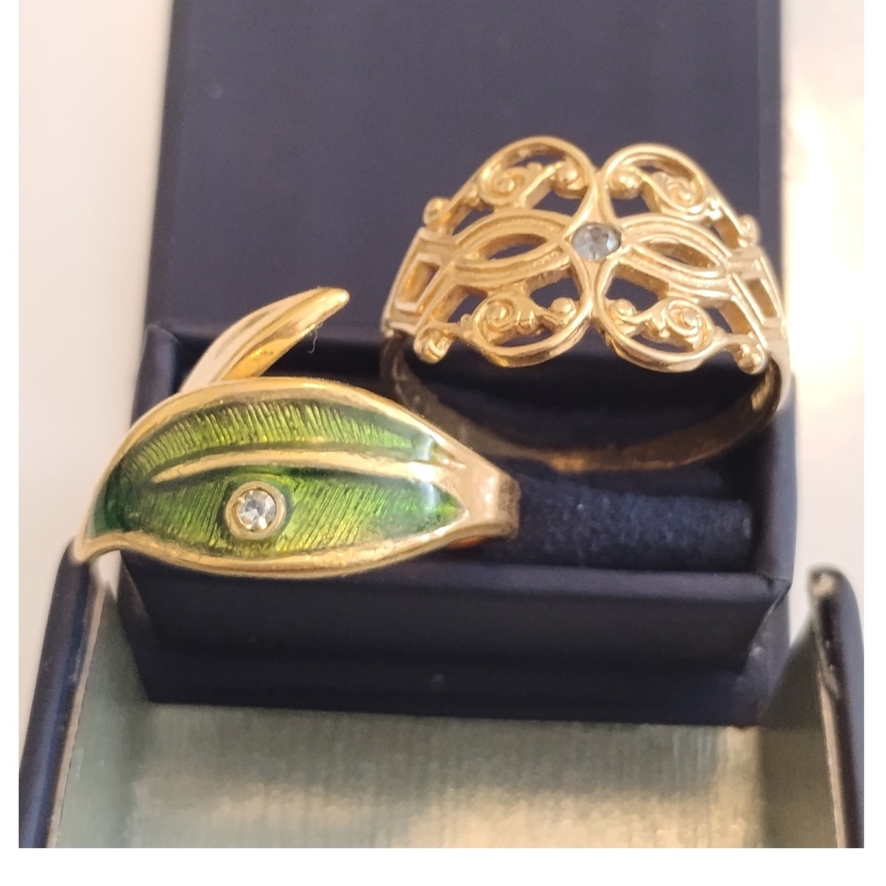 ✨ Vintage 1979 Avon 2 Piece Ring set whimsical boho cottagecore minimalist y2k